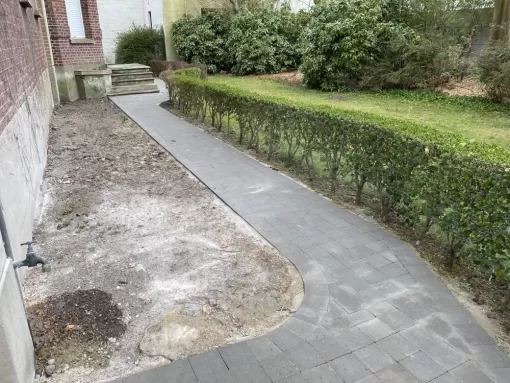 Pose de pavés autobloquants près de Dunkerque, Saint-Omer, CMI Audomarois