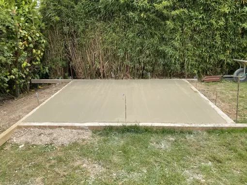 Dalle béton à Tilques, Saint-Omer, CMI Audomarois