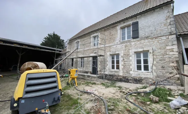 Sablage façade pierres, Saint-Omer, CMI Audomarois